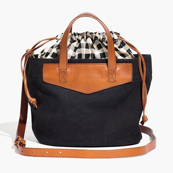 Madewell Handbags - NWT Madewell The Canvas Mini Drawstring Crossbody Bag